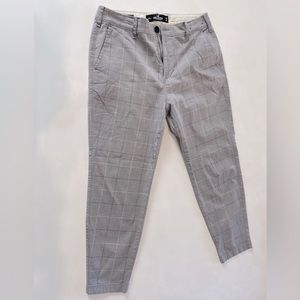 Men's Hollister Plaid Tapered Trousers 30W